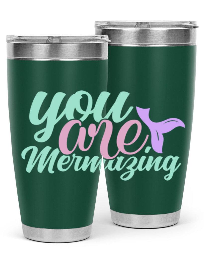 you are mermazing 9#- mermaid- Tumbler