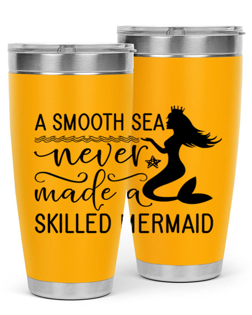 A smooth sea never made 12#- mermaid- Tumbler