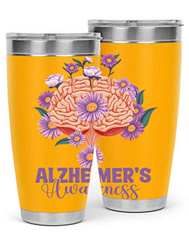 AlzheimerS Awareness Brain 12#- alzheimers- Tumbler