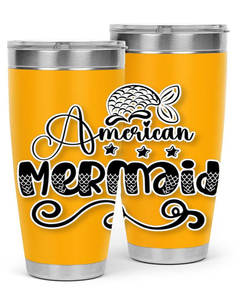 American Mermaid 15#- mermaid- Tumbler