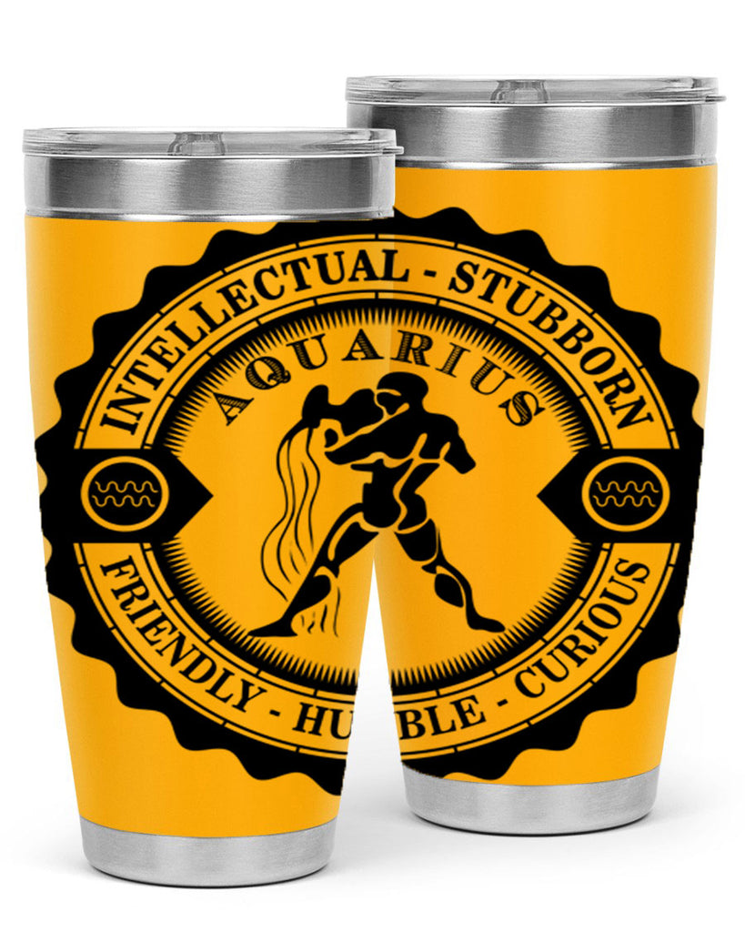 Aquarius balck 44#- zodiac- Tumbler