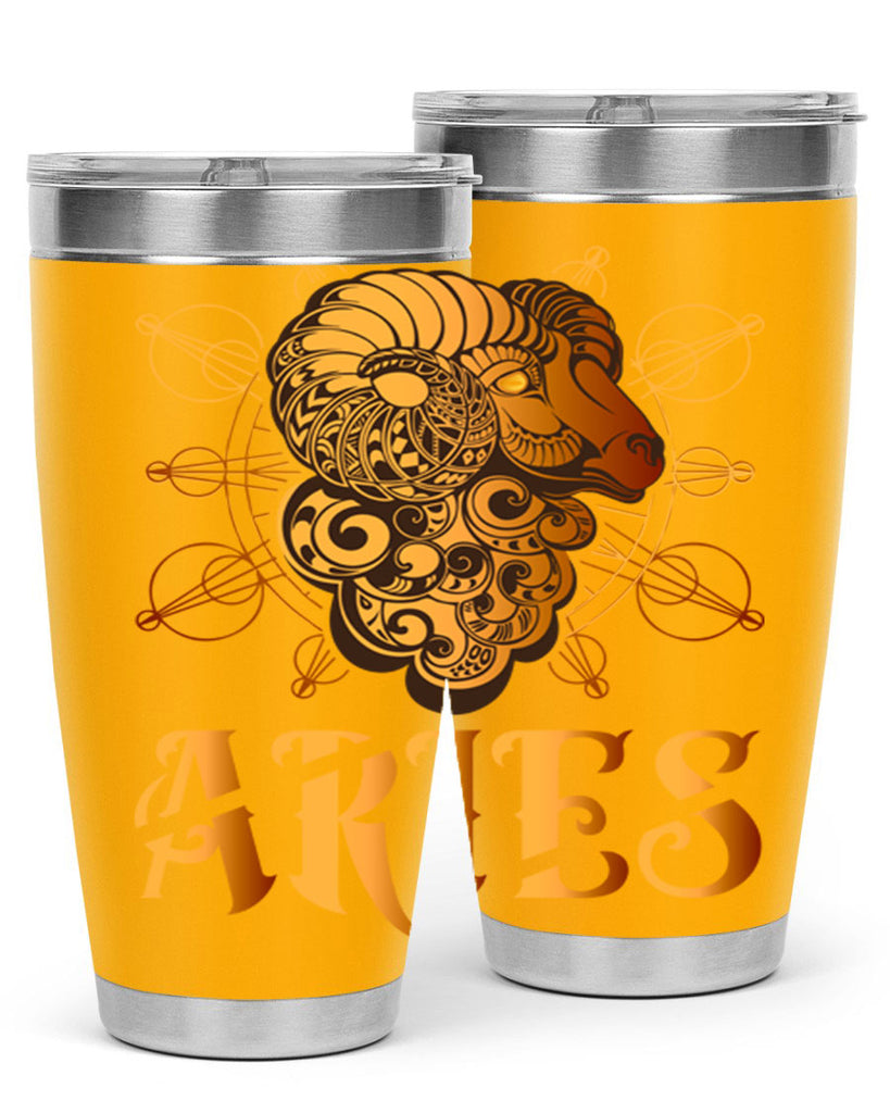 Aries 121#- zodiac- Tumbler