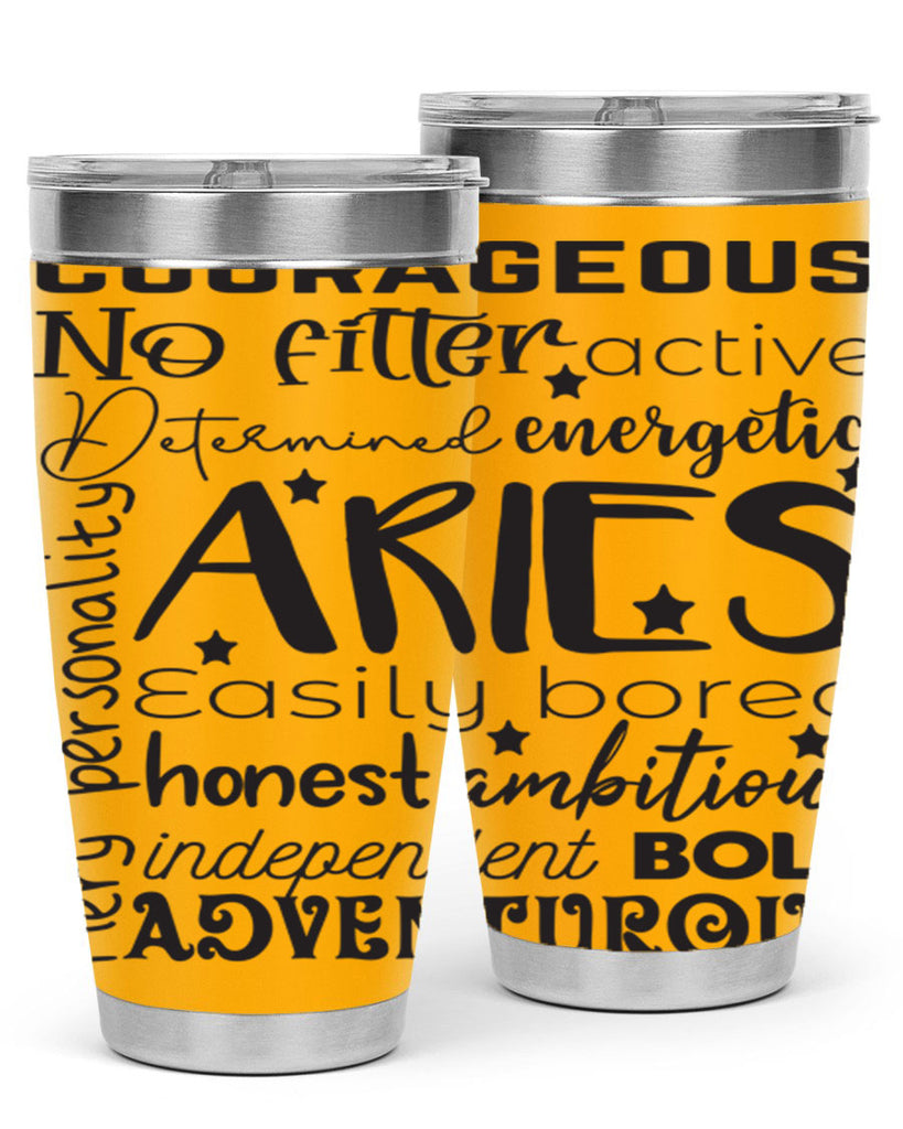 Aries 564#- zodiac- Tumbler