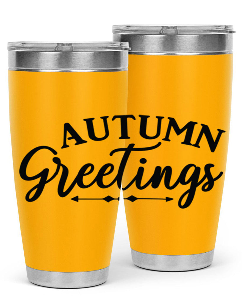 Autumn Greetings 16#- fall- Tumbler