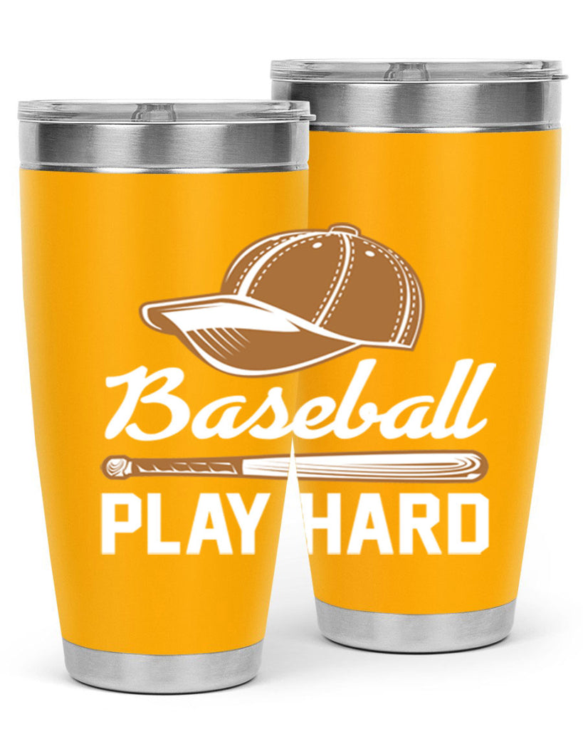 Baseball play 1444#- baseball- Tumbler