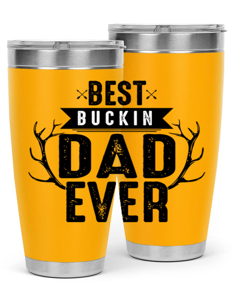 Best Buckin Dad ever 48#- dad- Tumbler