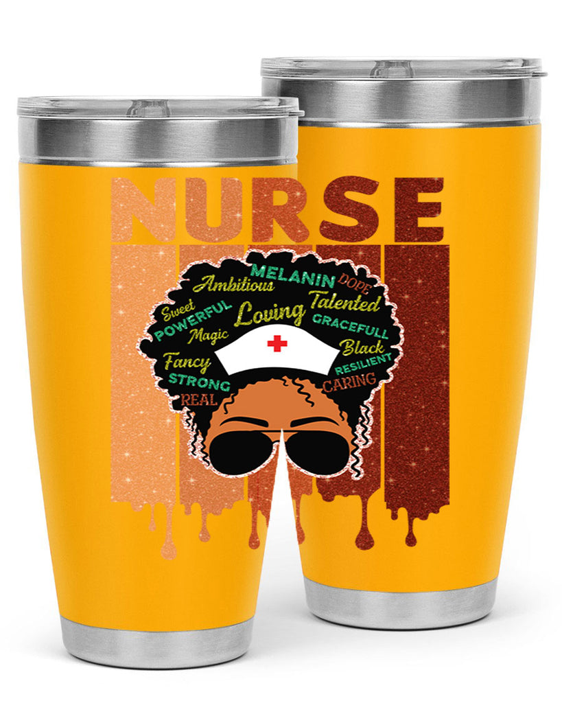 Black Nurse African Melanin Juneteenth 22#- Juneteenth- tumbler