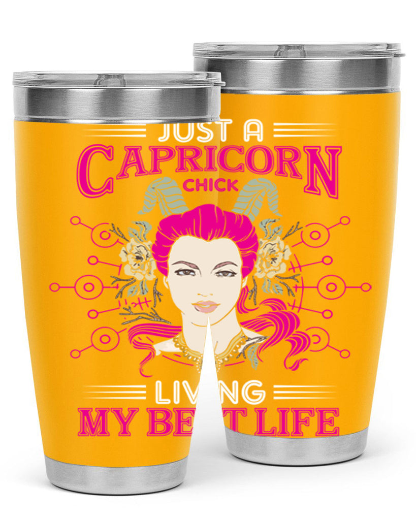 Capricorn chick 193#- zodiac- Tumbler