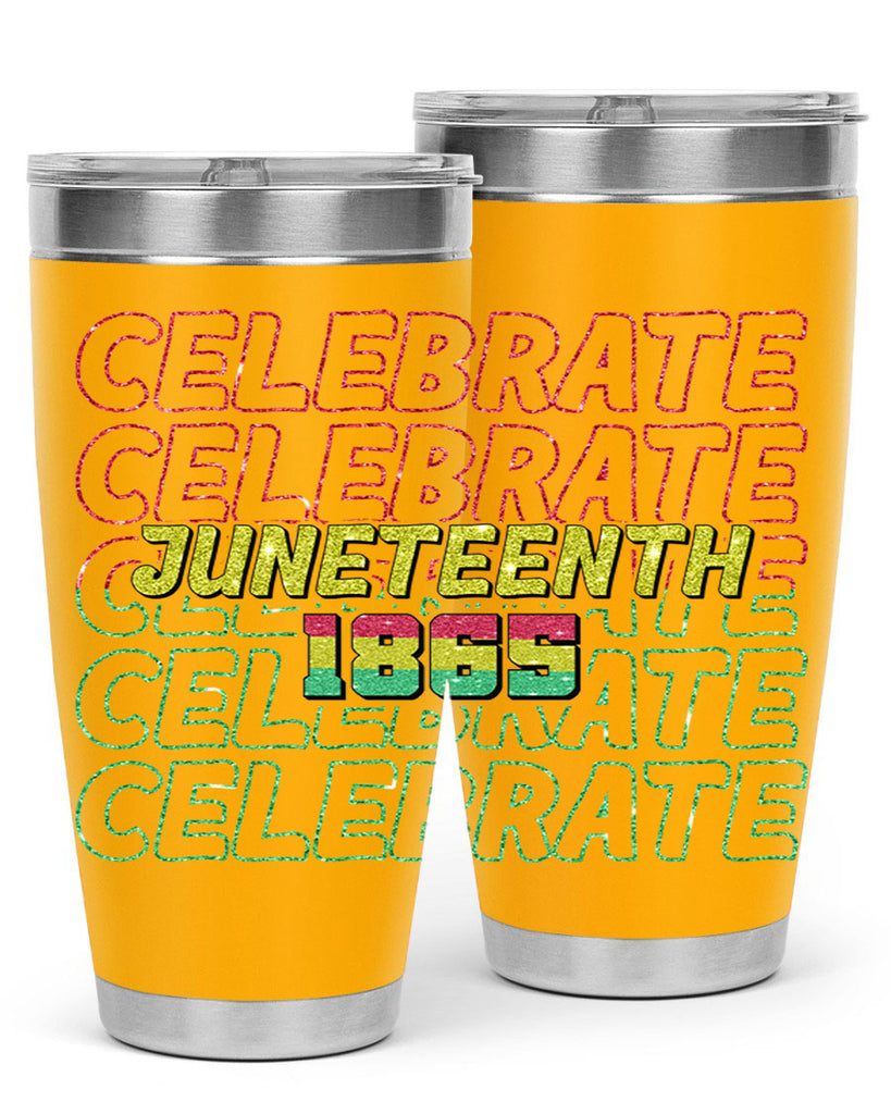 Celabrate Juneteenth Since 1865 Png 18#- Juneteenth- tumbler