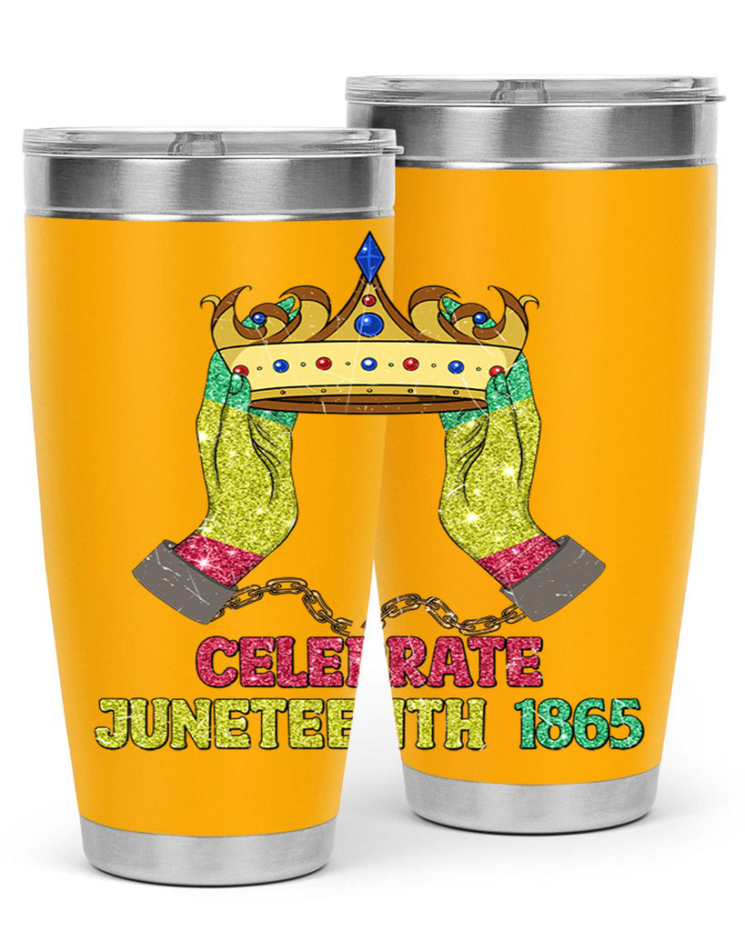 Celebrate Juneteenth 1865 Crown Designs 2#- Juneteenth- tumbler