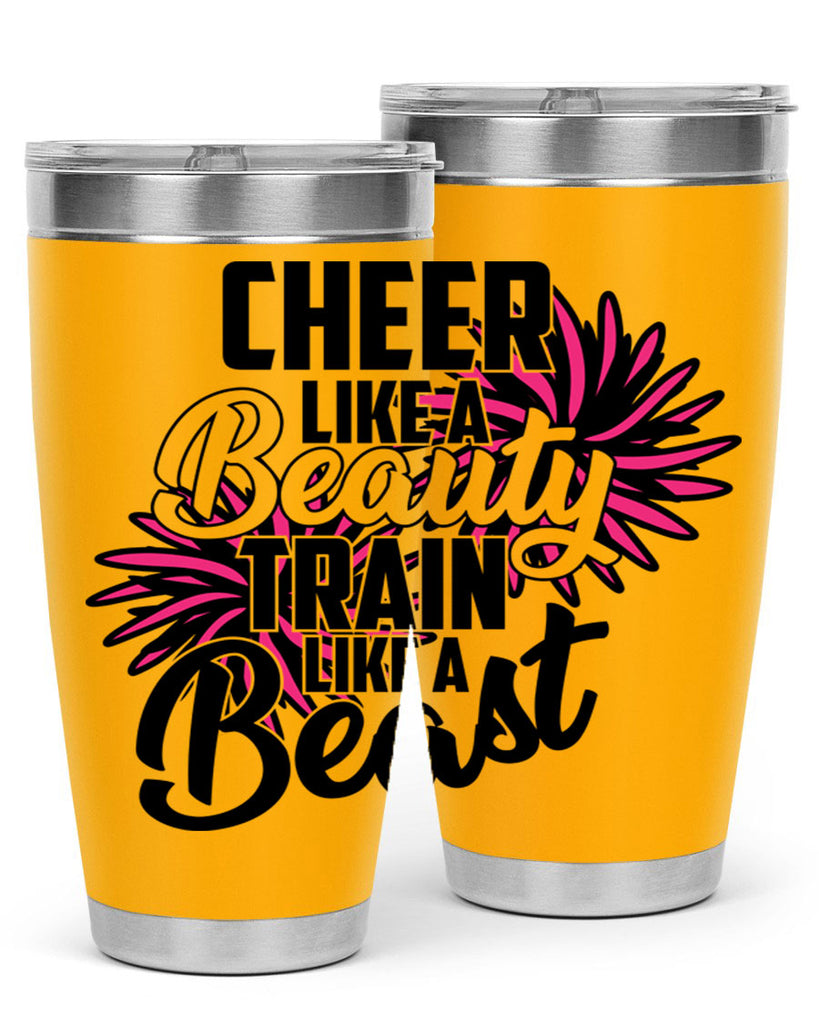 Cheer like a Beauty Train like a Beast 1388#- cheer- Tumbler