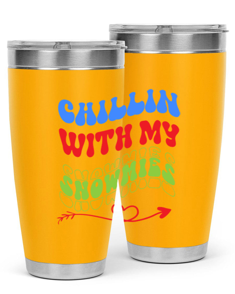 Chillin with my snowmies 42#- winter- Tumbler