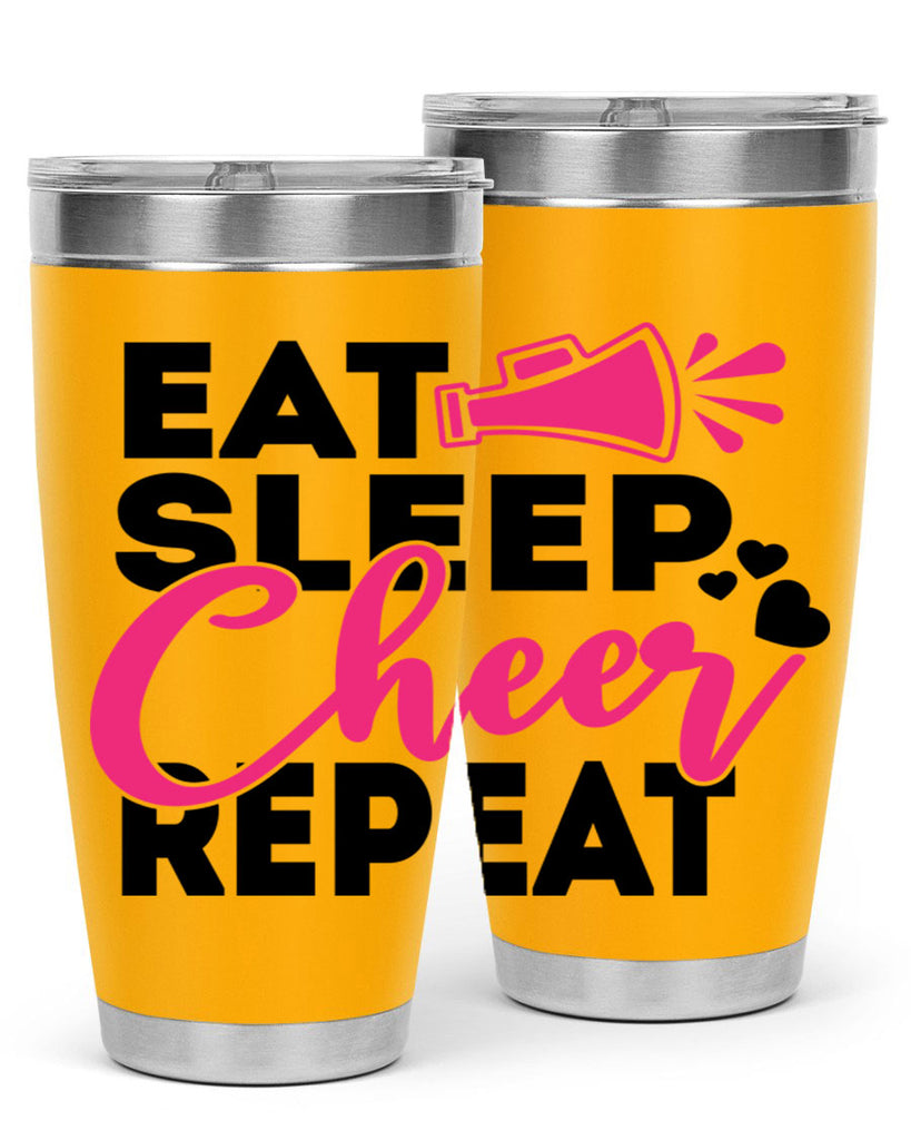 Eat Sleep Cheer Repeate 1315#- cheer- Tumbler
