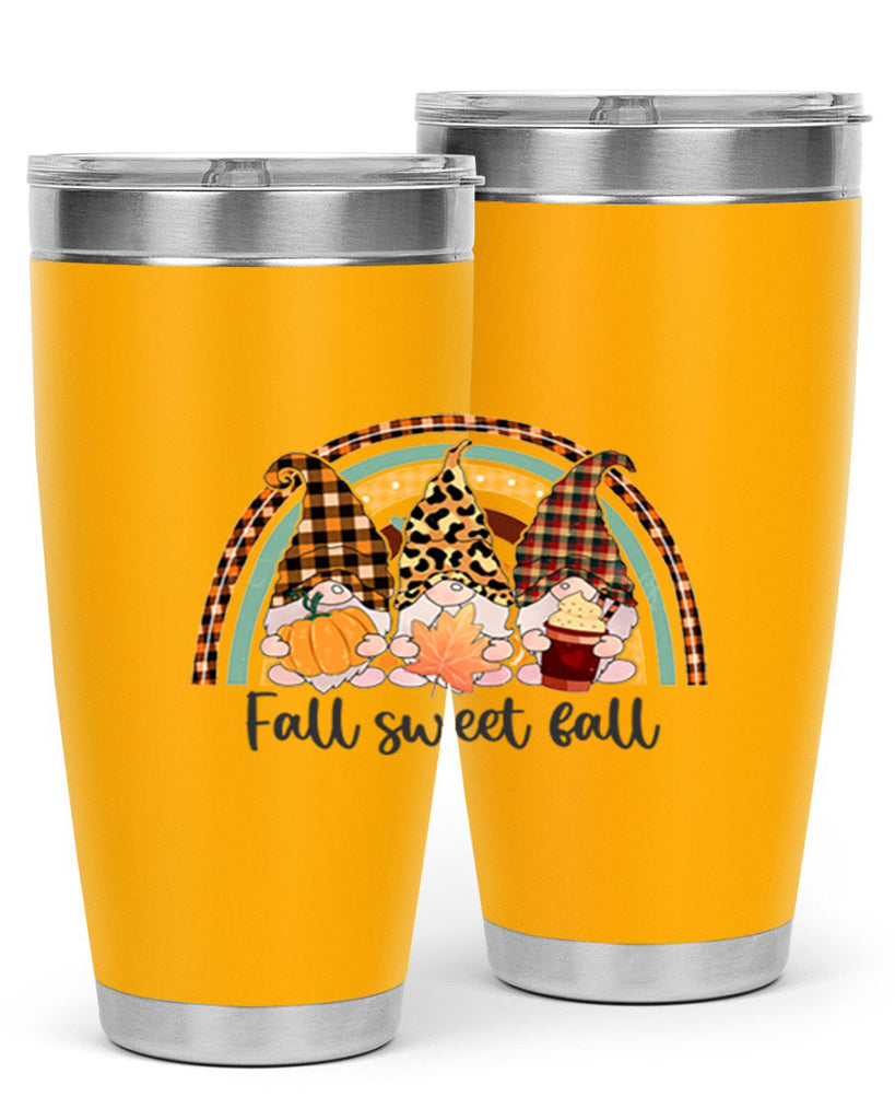 FallSweetFallGnomeRainbow 162#- fall- Tumbler