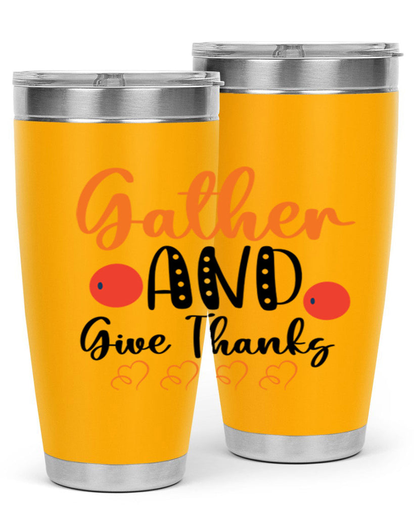 Gather And Give Thanks 188#- fall- Tumbler