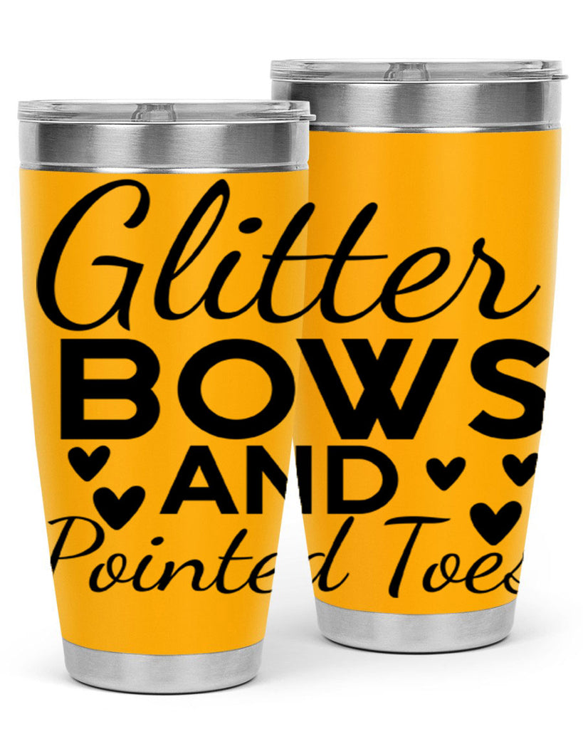 Glitter Bows and Pointed Toes 43#- ballet- Tumbler