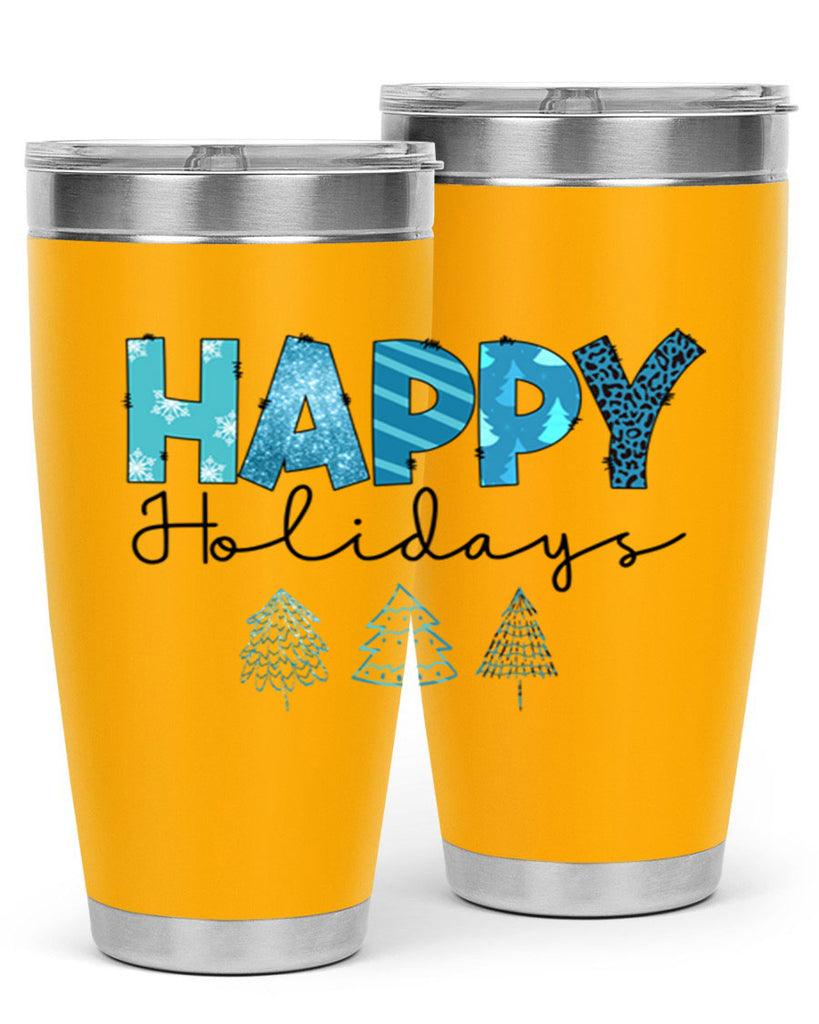 Happy Holidays 140#- winter- Tumbler