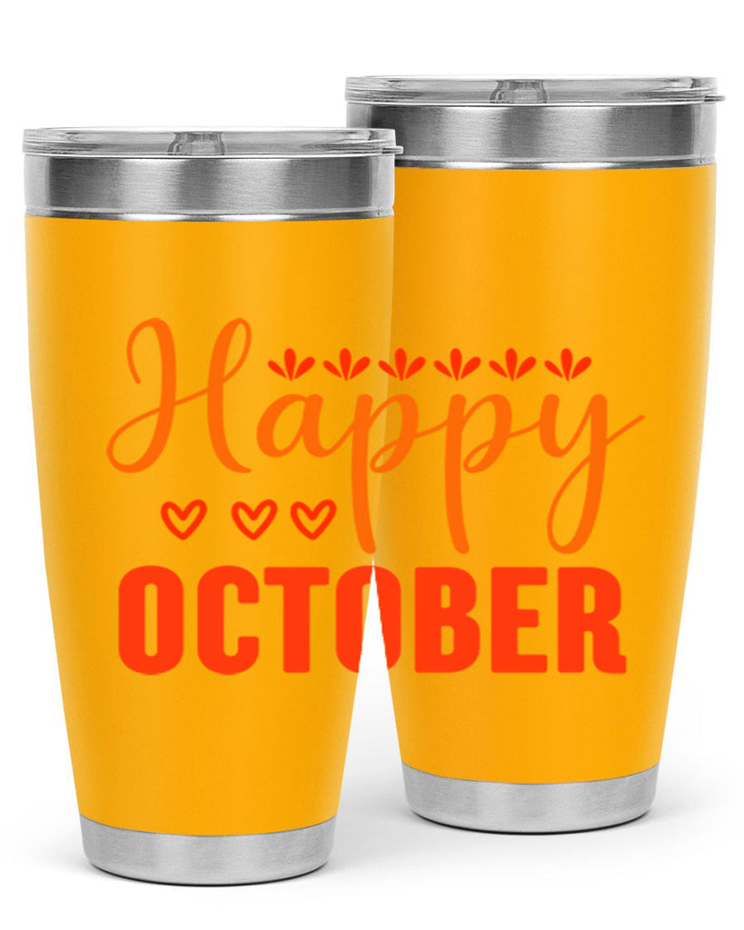 Happy October Design 237#- fall- Tumbler