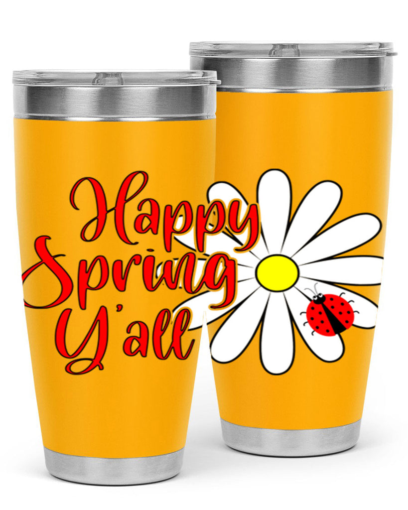 Happy Spring Y'all 161#- spring- Tumbler