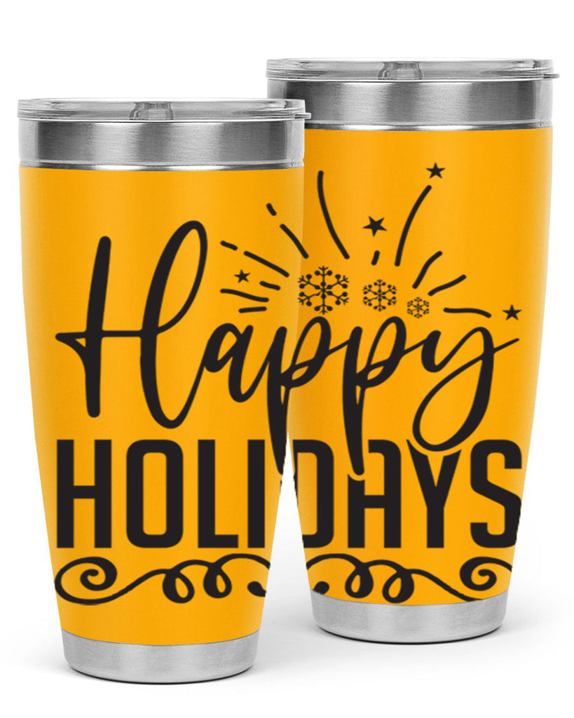 Happy holidays 137#- winter- Tumbler