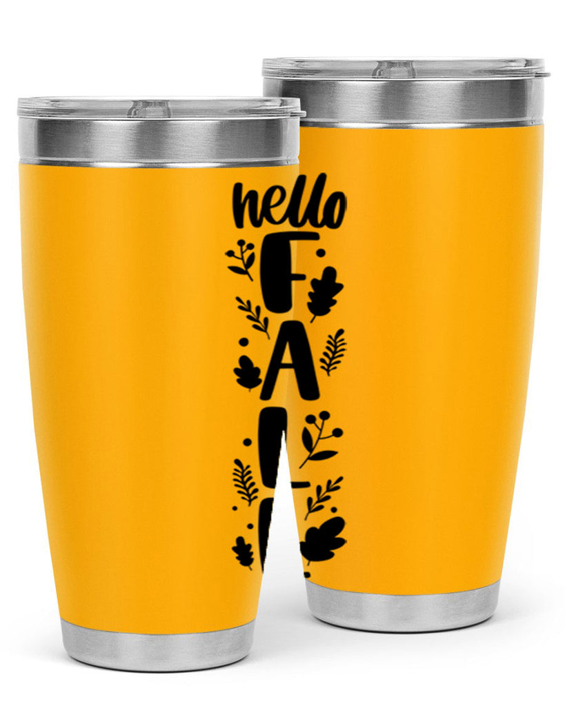 Hello Fall 495#- fall- Tumbler