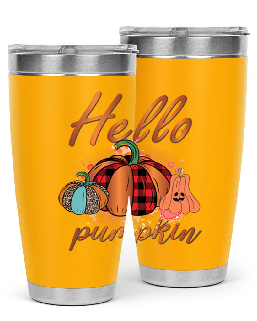 Hello Pumpkin 284#- fall- Tumbler