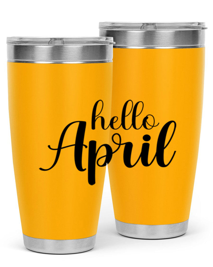 Hello april  219#- spring- Tumbler