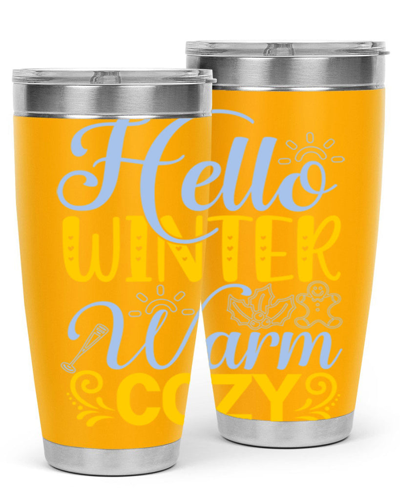 Hello winter warm cozy166#- winter- Tumbler