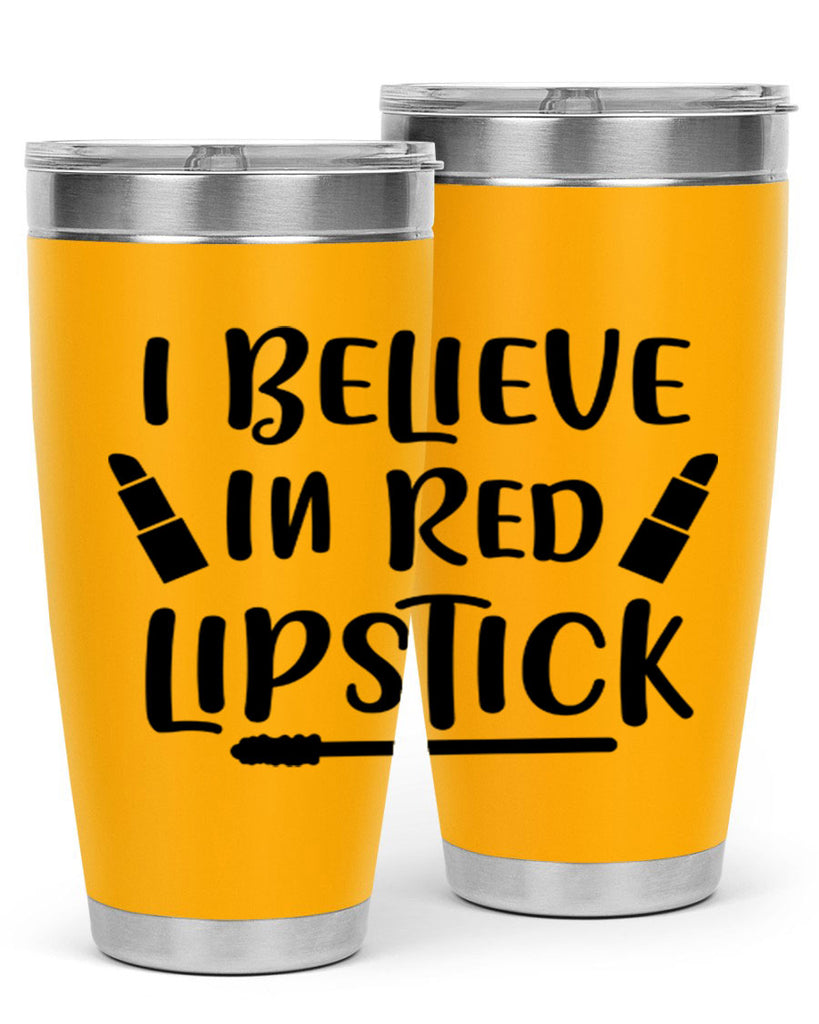 I Believe In Red Lipstick 104#- fashion- Cotton Tank