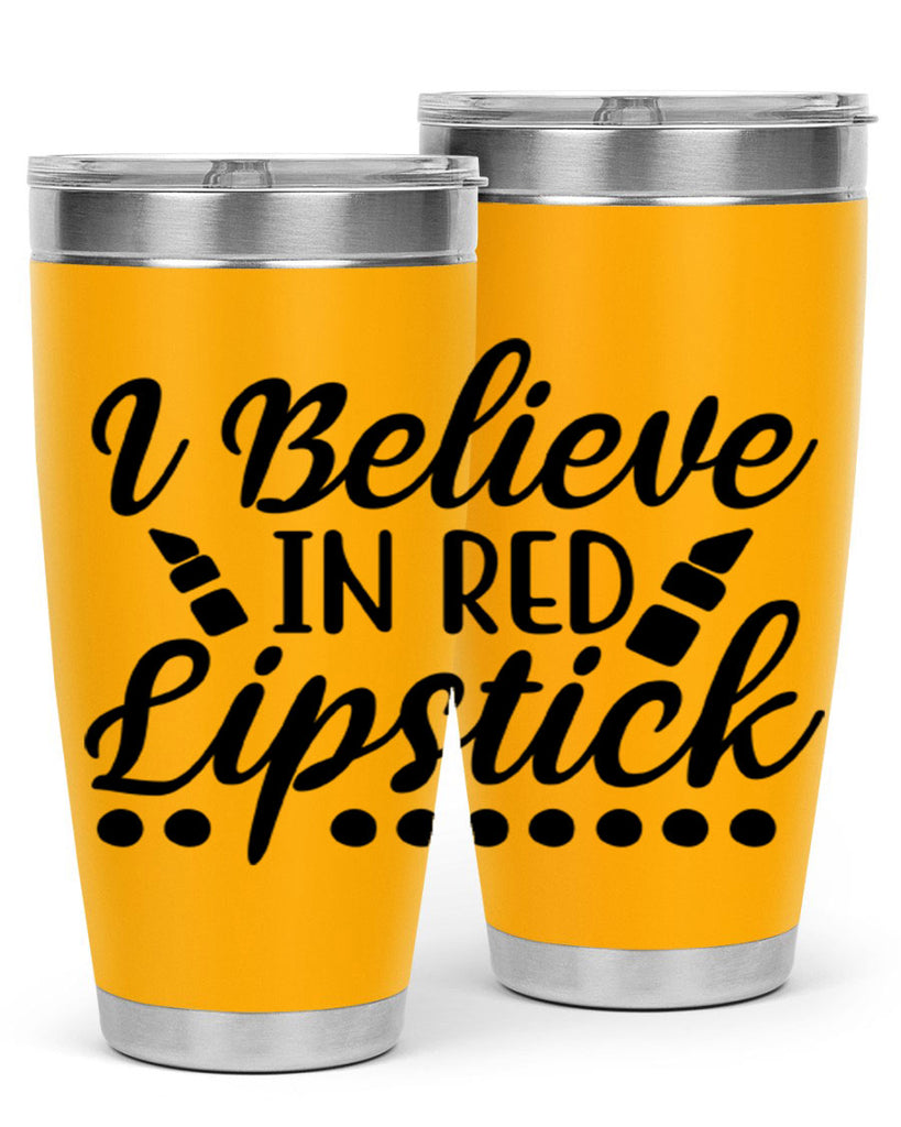 I Believe In Red Lipstick 106#- fashion- Cotton Tank