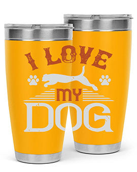 I Love My Dog Style 189#- dog- Tumbler