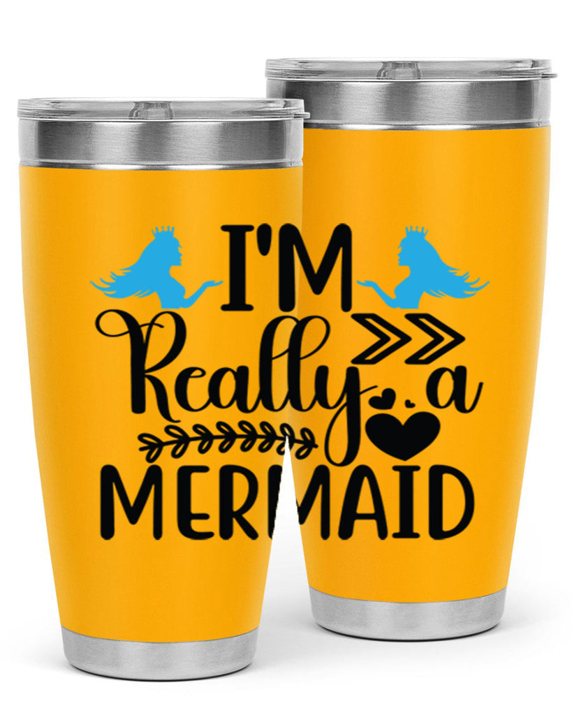 Im Really a Mermaid 262#- mermaid- Tumbler
