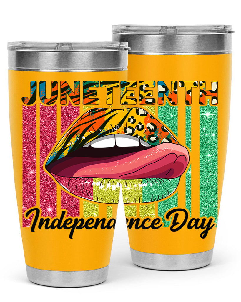 Juneteenth Independence Day Sexy Lip Png 11#- Juneteenth- tumbler