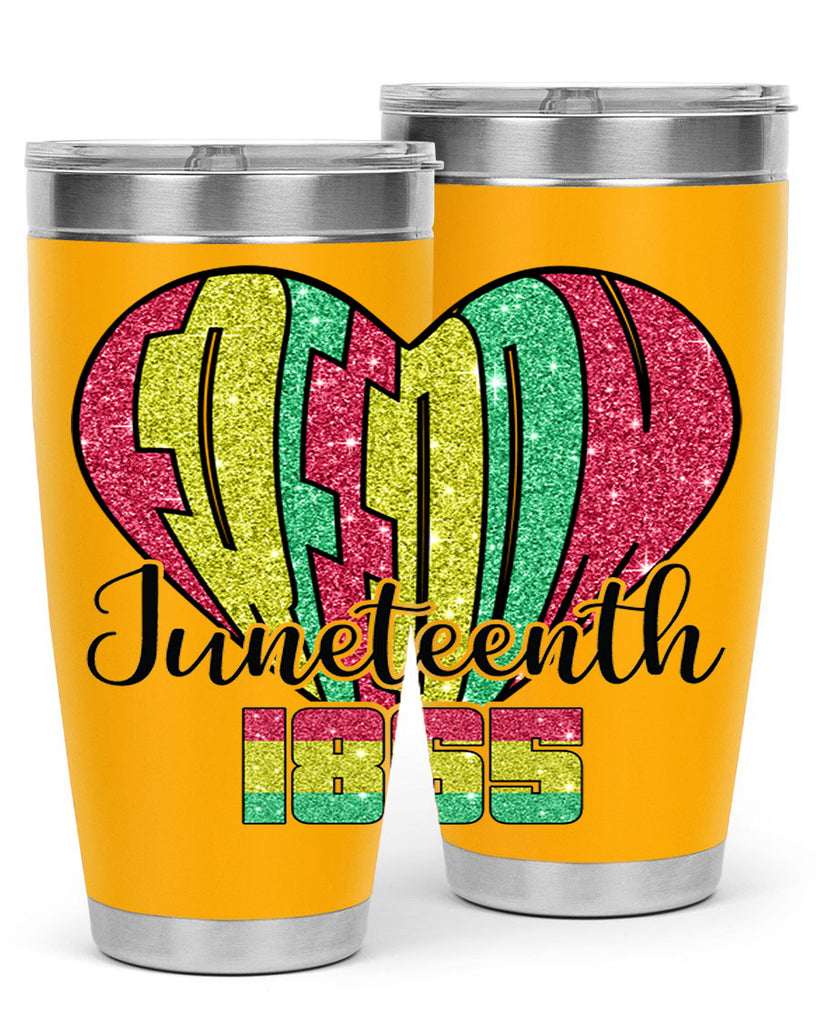 Juneteenth Since 1865 Heart 20#- Juneteenth- tumbler