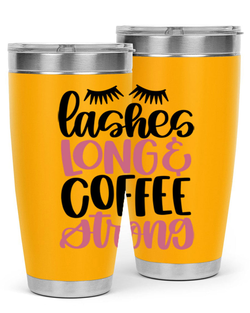 Lashes Long Coffee Strong Style 67#- make up- Tumbler