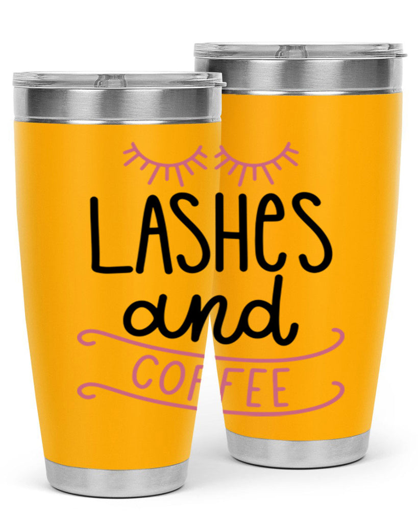 Lashes and Coffee Style 68#- make up- Tumbler