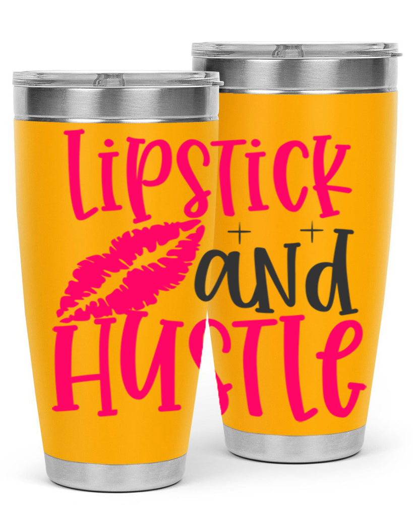 Lipstick and Hustle design Style 230#- make up- Tumbler
