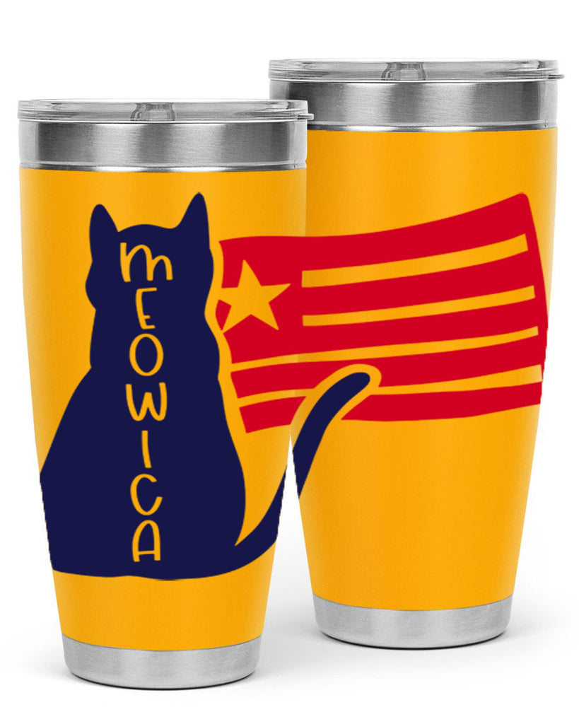 Meowica Style 166#- Fourt Of July- Tumbler