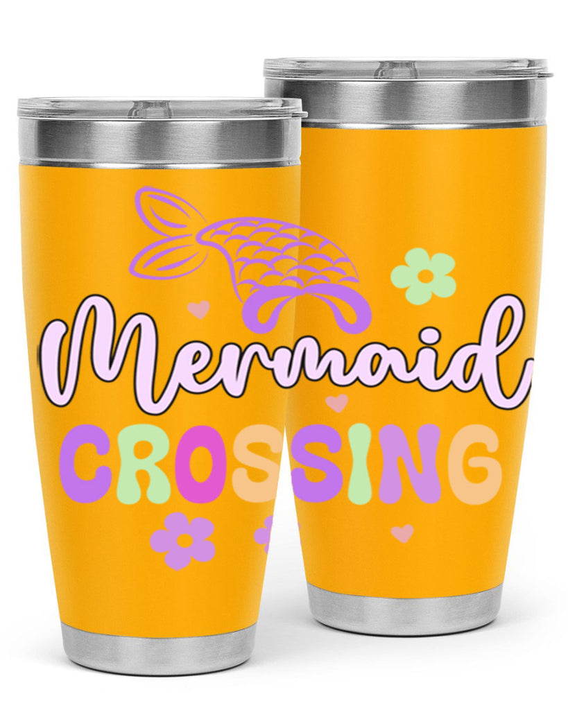 Mermaid Crossing 401#- mermaid- Tumbler