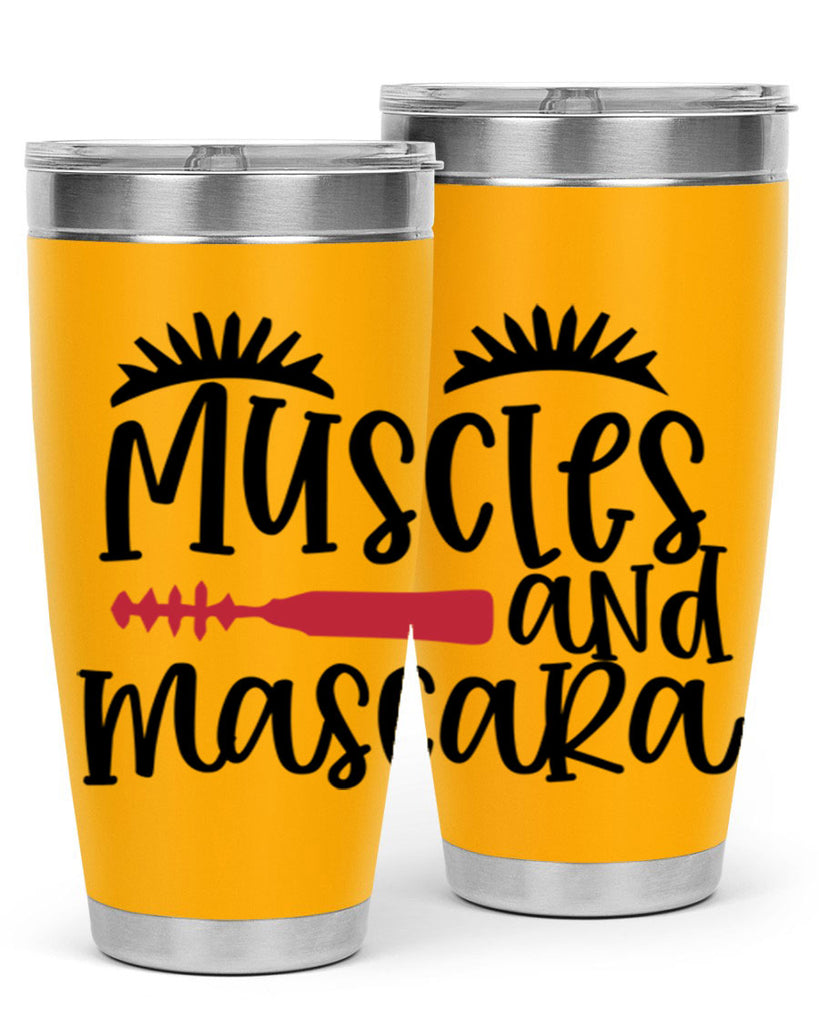 Muscles and mascara design Style 221#- make up- Tumbler