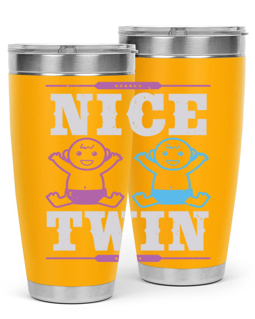 Nice Twin Style 26#- baby shower- tumbler