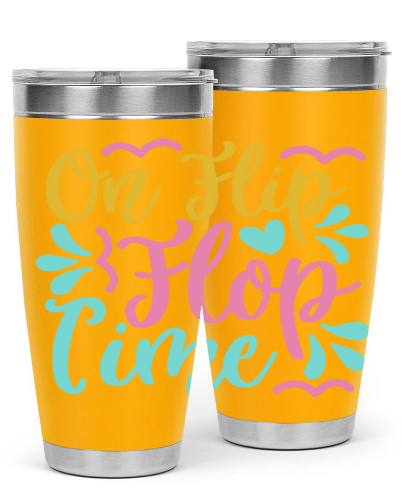 ON FLIP FLOP TIME Style 58#- summer- Tumbler