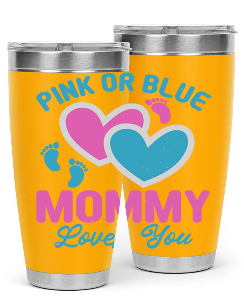 Pink or blue mommy loves you Style 180#- baby- tumbler