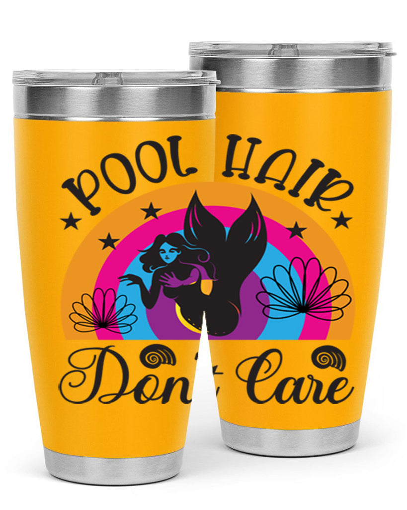 Pool hair dont care 541#- mermaid- Tumbler