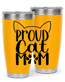 Pround Cat Mom Style 103#- cat- Tumbler