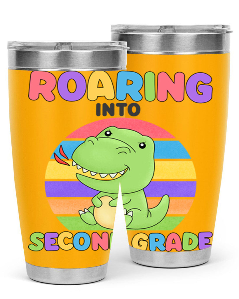 Roaring to 2nd Grade Trex 23#- second grade- Tumbler