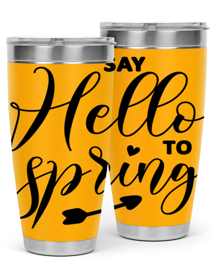 Say Hello to Spring402#- spring- Tumbler