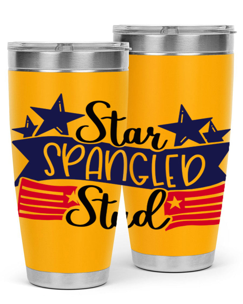 Star Spangled Stud Style 173#- Fourt Of July- Tumbler