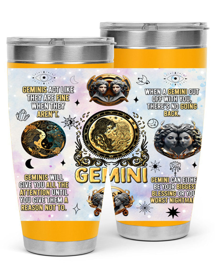 StraightGemini 472#- zodiac- Tumbler