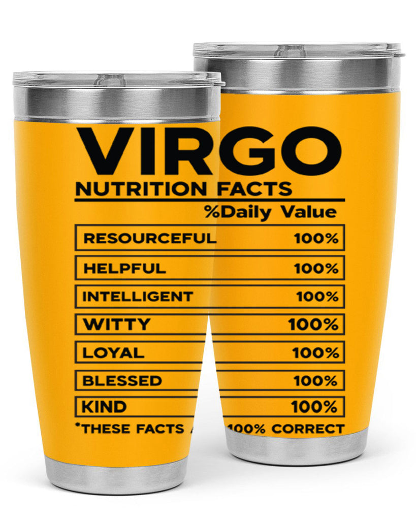 Virgo Nutrition Facts 530#- zodiac- Tumbler